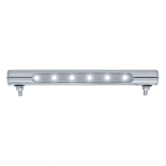 6 LED Tube License Plate Light Polished