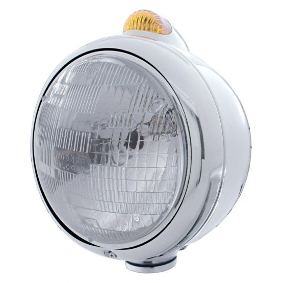 Chrome Guide 682-C Style Headlight & Dual Function LED Turn Signal