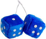 3" X 3" Classic Fuzzy Dice