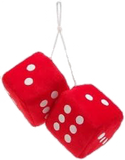 3" X 3" Classic Fuzzy Dice