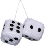 3" X 3" Classic Fuzzy Dice