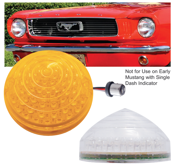 thumbnail image 2 of 2-Pack Amber Oval LED Trailer Lights - 6.5 Inch Sealed Stop/Turn/Tail Lights With Mounting Brackets - Waterproof For Trucks & Trailers 2 of 6