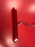 Red 10 LED Strip Flush Mount S/T/T Light, 6 1/2"